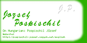 jozsef pospischil business card